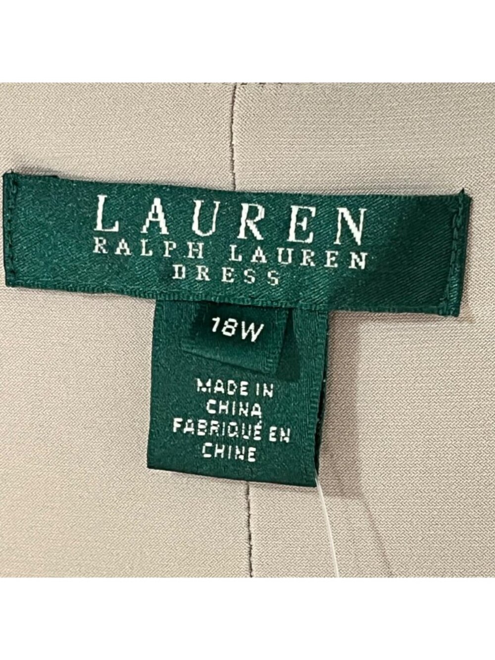 Lauren Ralph Lauren Sleeveless Gold Metallic Gold Wrap Dress 18W NWT $184 - Picture 4 of 8